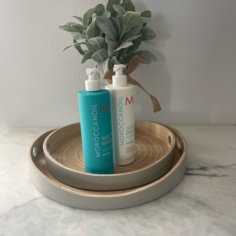 Moroccanoil Hair Care Set - Blue and White
